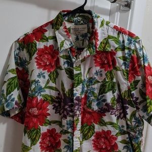 Tropical floral button-down
